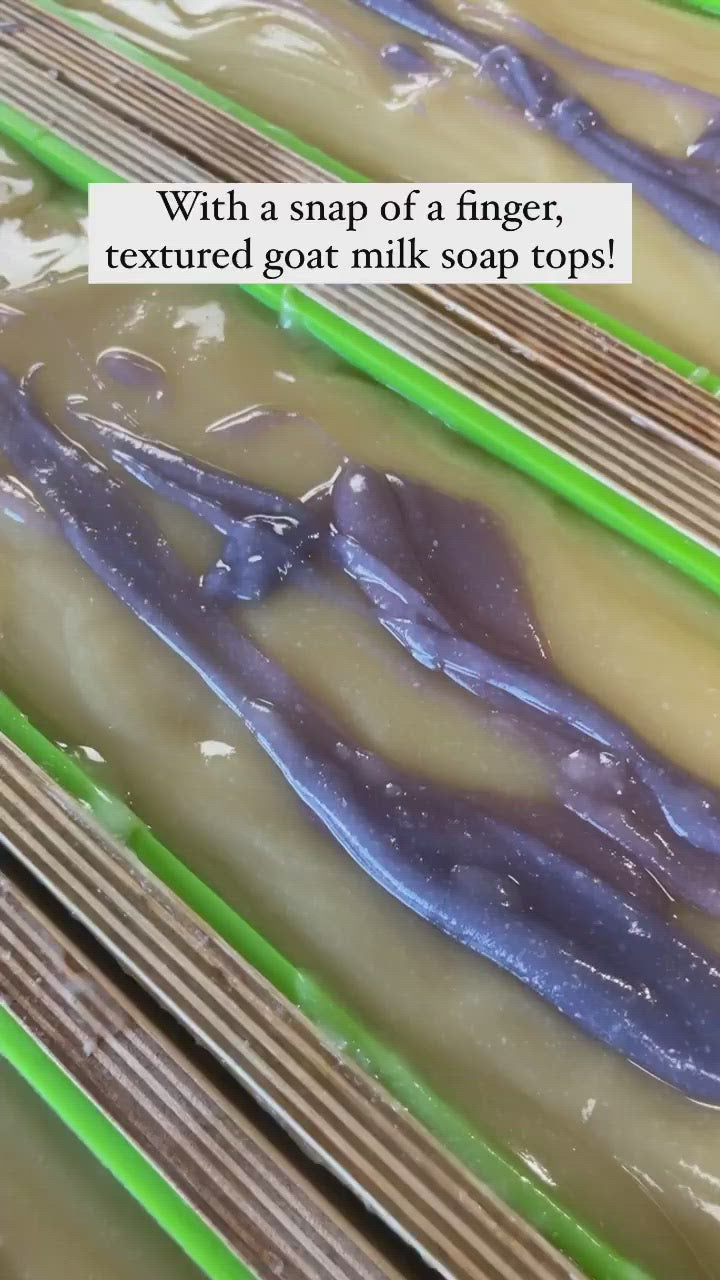 lavender goat milk soap tops video