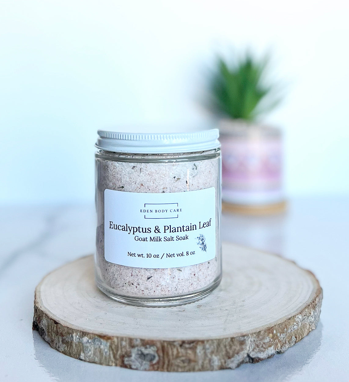 Eucalyptus & Plantain Leaf Goat Milk Salt Soak