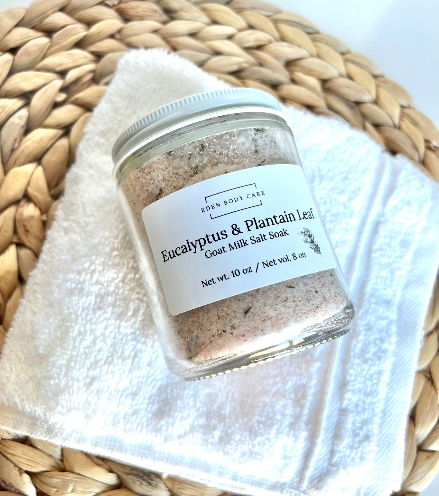 Eucalyptus and Plantain Leaf Goat Milk Salt Soak