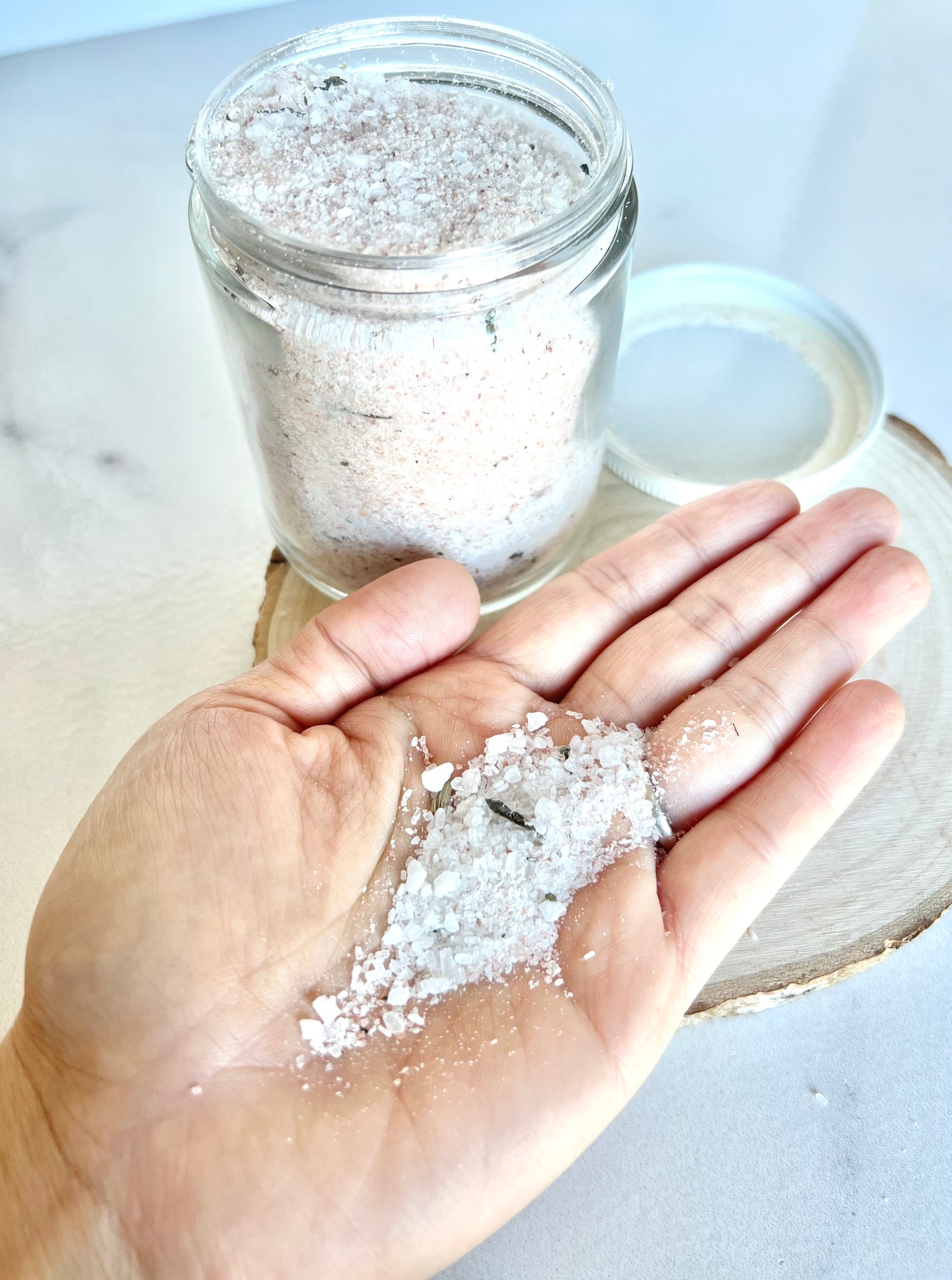 Eucalyptus and Plantain Leaf Goat Milk Salt Soak