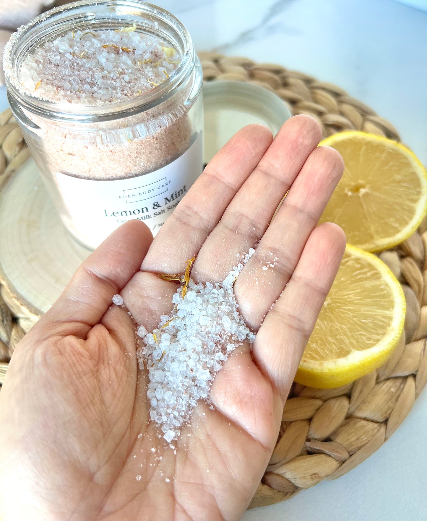 Lemon Mint Goat Milk Salt Soak