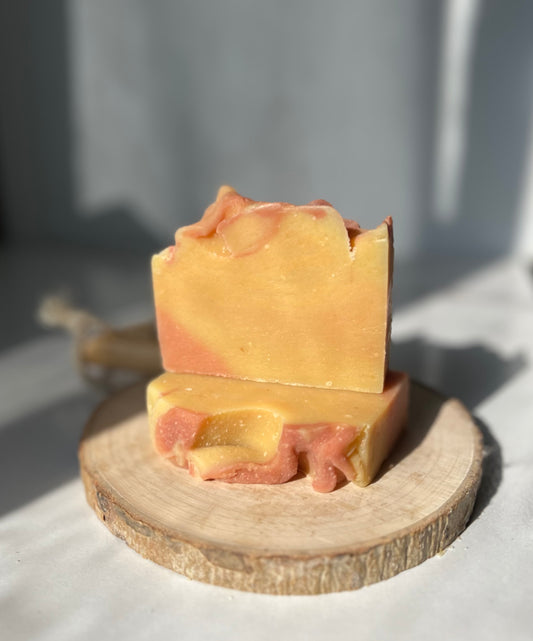 Sunkist goat milk soap