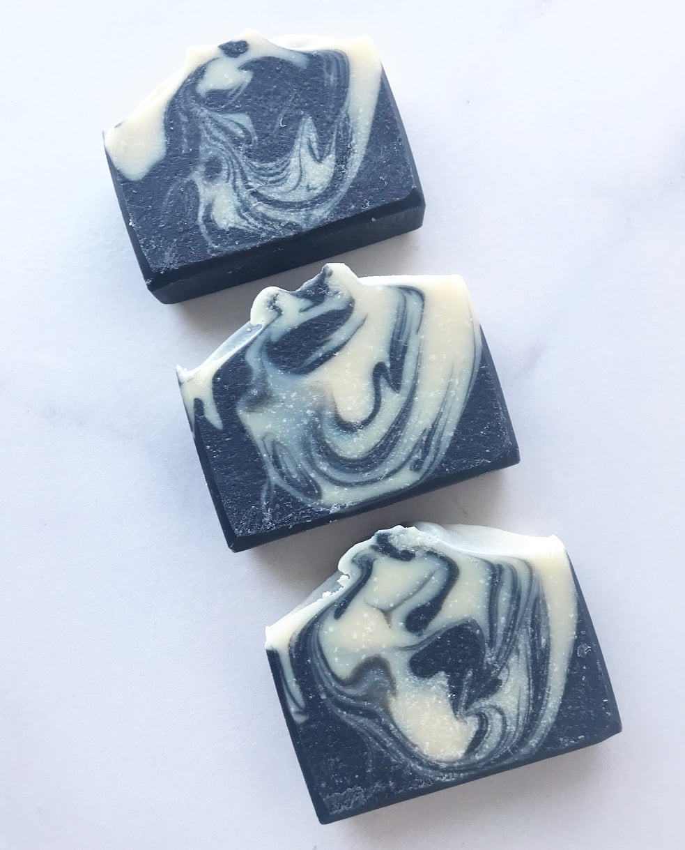 tea tree charcoal goat milk soap