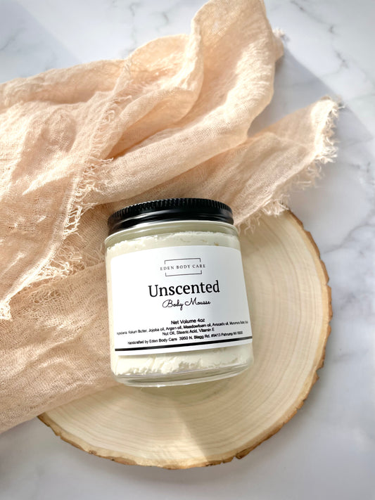 Unscented whipped body butter all natural