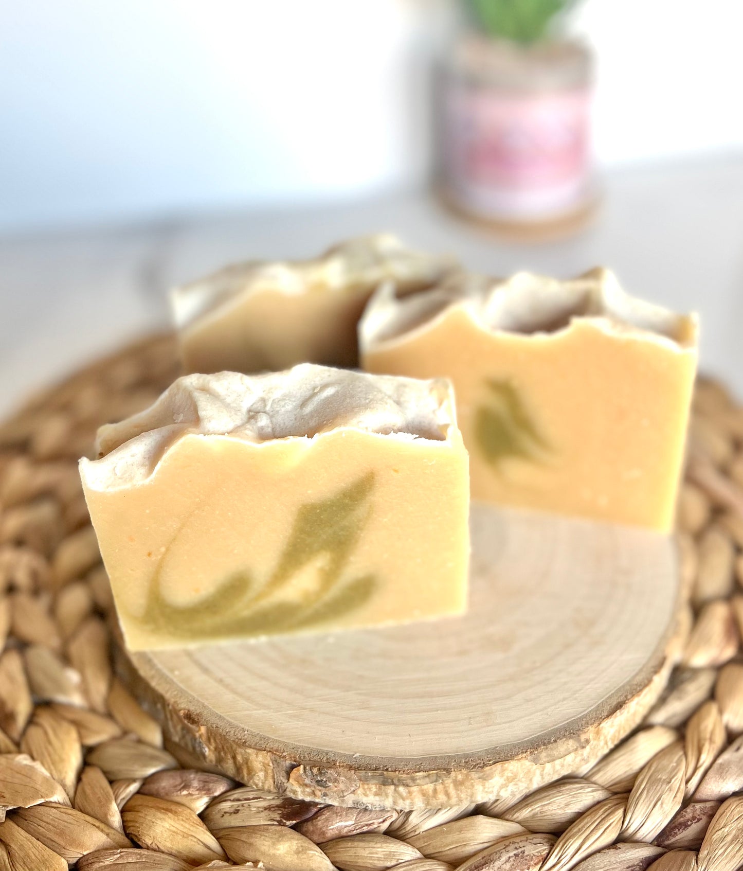 eucalyptus and mint goat milk soap