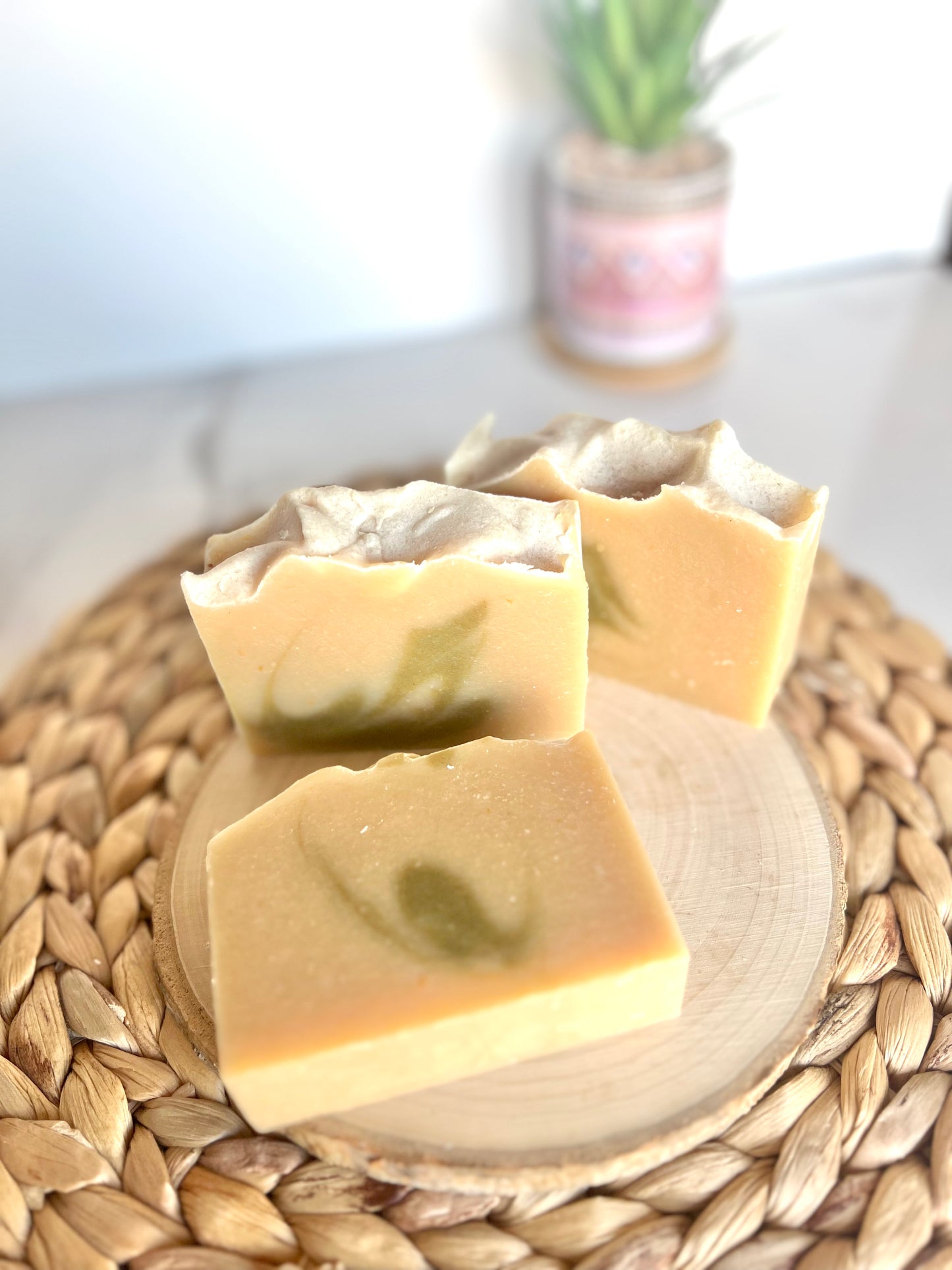 eucalyptus and mint goat milk soap