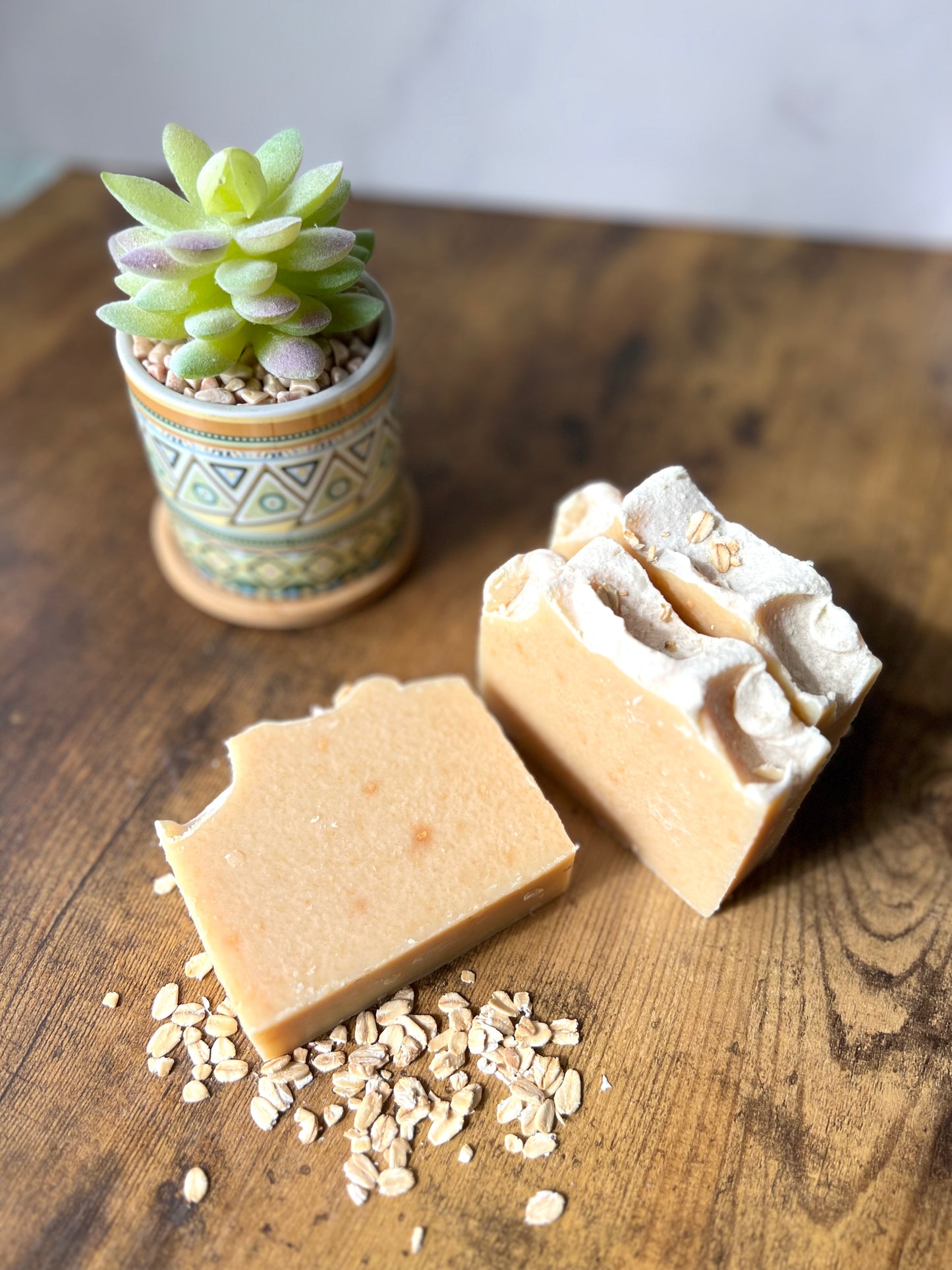 All-Natural Oatmeal and Honey Goat Milk Soap - Perfect for Sensitive Skin!