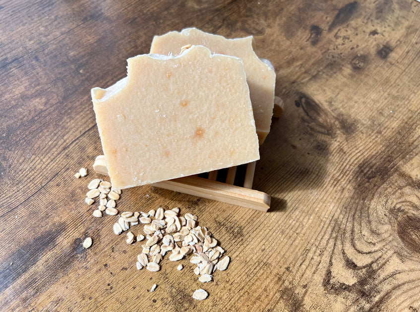 All-Natural Oatmeal and Honey Goat Milk Soap - Perfect for Sensitive Skin!