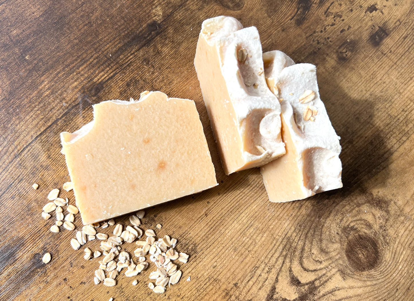 All-Natural Oatmeal and Honey Goat Milk Soap - Perfect for Sensitive Skin!